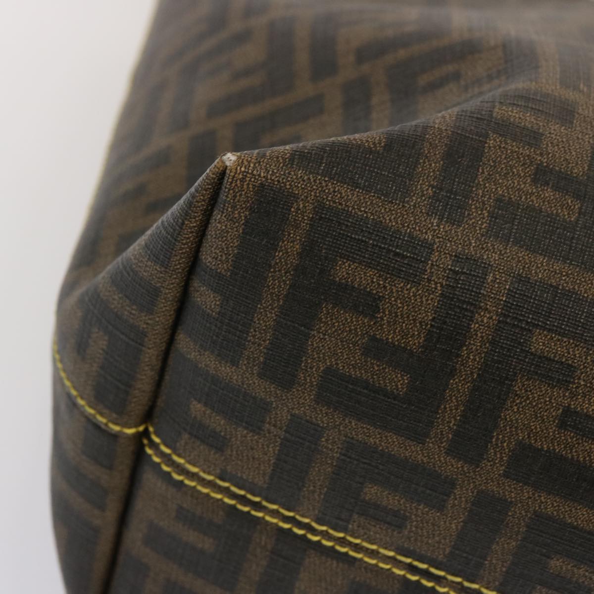 FENDI Zucca Canvas Tote Bag Black Brown ep3963