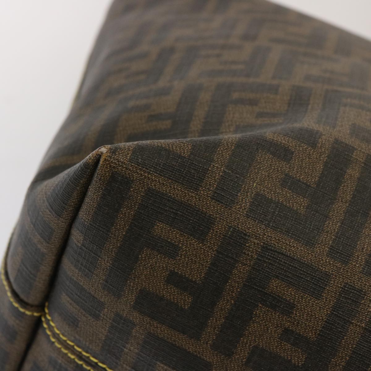 FENDI Zucca Canvas Tote Bag Black Brown ep3963