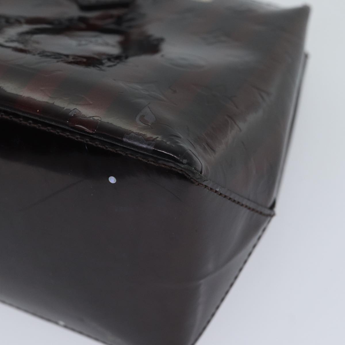 LOUIS VUITTON VernisRayure Wilshire PM Bag Pomme D'amour M91701 LV ep3967
