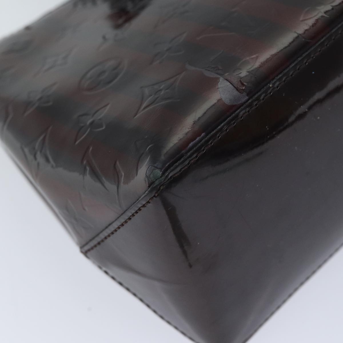 LOUIS VUITTON VernisRayure Wilshire PM Bag Pomme D'amour M91701 LV ep3967