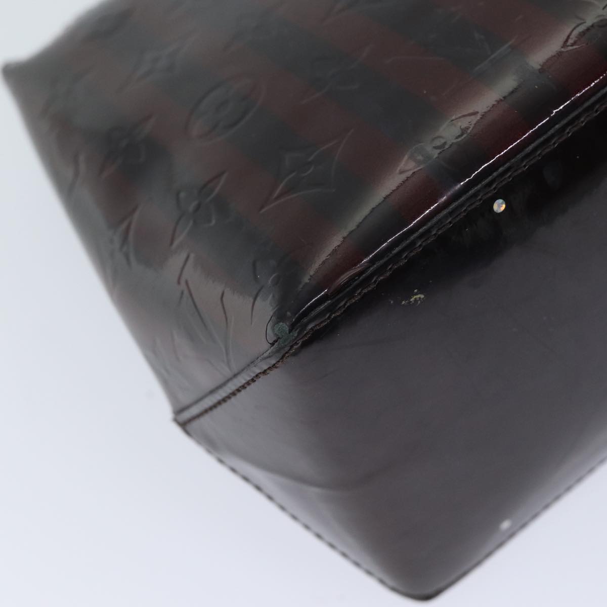 LOUIS VUITTON VernisRayure Wilshire PM Bag Pomme D'amour M91701 LV ep3967
