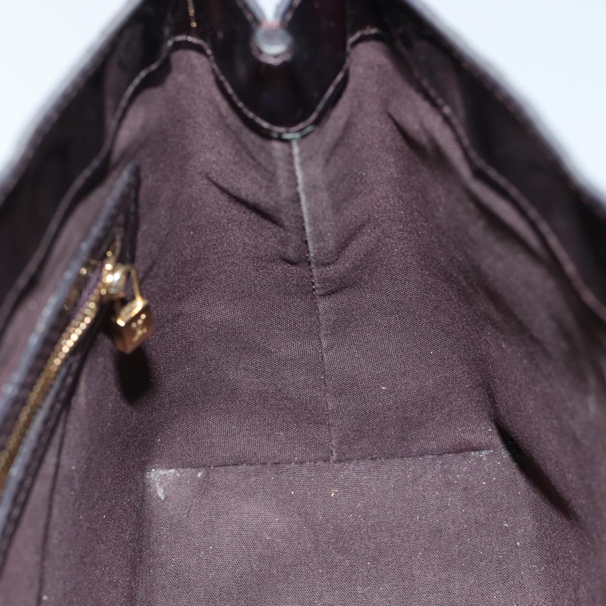LOUIS VUITTON VernisRayure Wilshire PM Bag Pomme D'amour M91701 LV ep3967