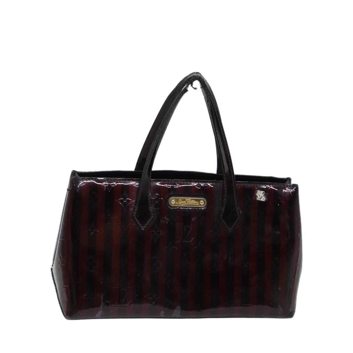 LOUIS VUITTON VernisRayure Wilshire PM Bag Pomme D'amour M91701 LV ep3967