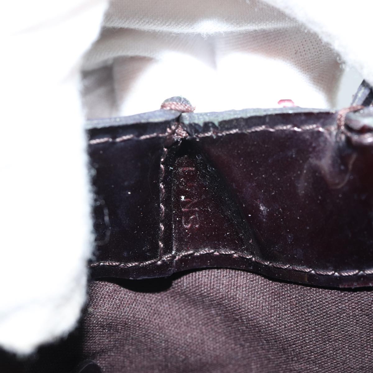 LOUIS VUITTON VernisRayure Wilshire PM Bag Pomme D'amour M91701 LV ep3967