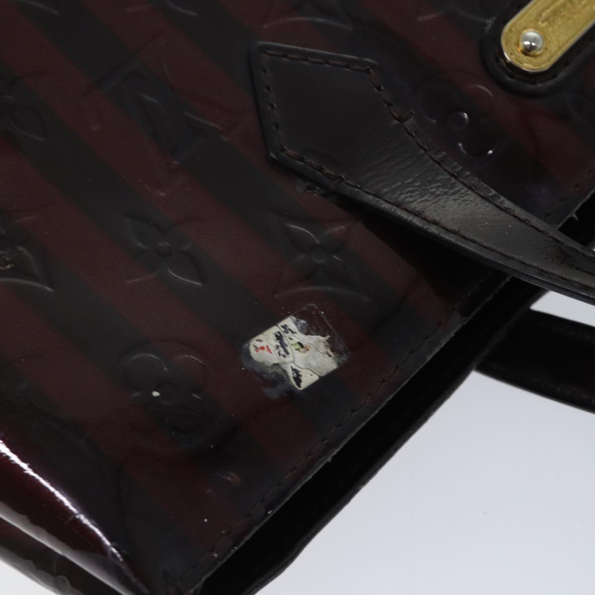 LOUIS VUITTON VernisRayure Wilshire PM Bag Pomme D'amour M91701 LV ep3967