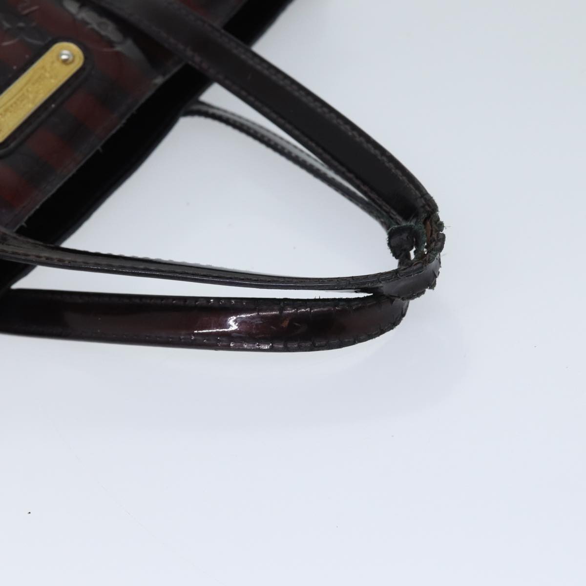 LOUIS VUITTON VernisRayure Wilshire PM Bag Pomme D'amour M91701 LV ep3967