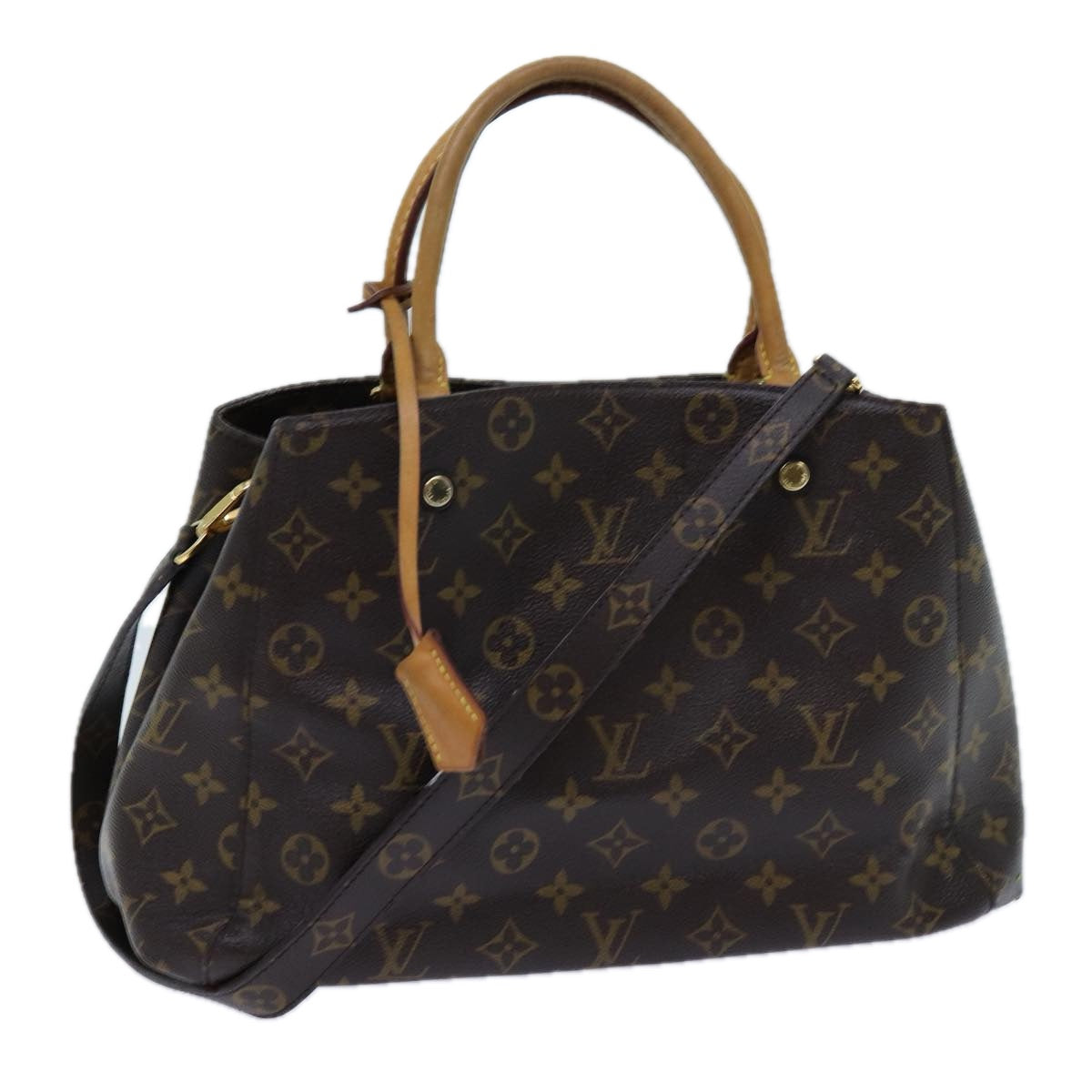 LOUIS VUITTON Monogram Montaigne MM Tote Bag 2way M41056 LV ep3973