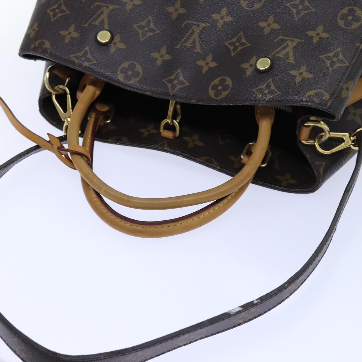 LOUIS VUITTON Monogram Montaigne MM Tote Bag 2way M41056 LV ep3973