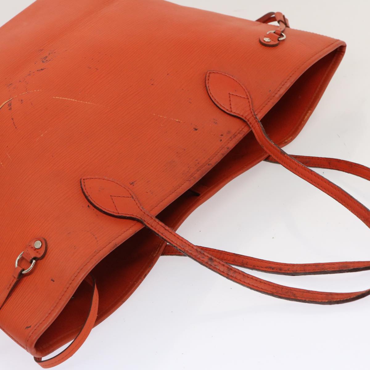 LOUIS VUITTON Epi Neverfull MM Tote Bag Orange Pimon M40884 LV ep3975