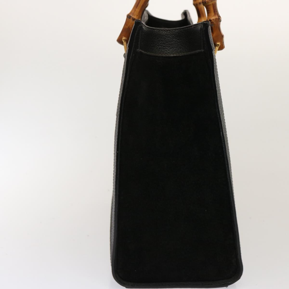 GUCCI Bamboo Hand Bag Suede Black 002 1095 0260 ep4006