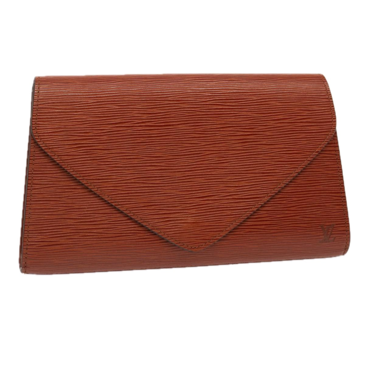 LOUIS VUITTON Epi Art Deco Clutch Bag Brown M52633 LV ep4015