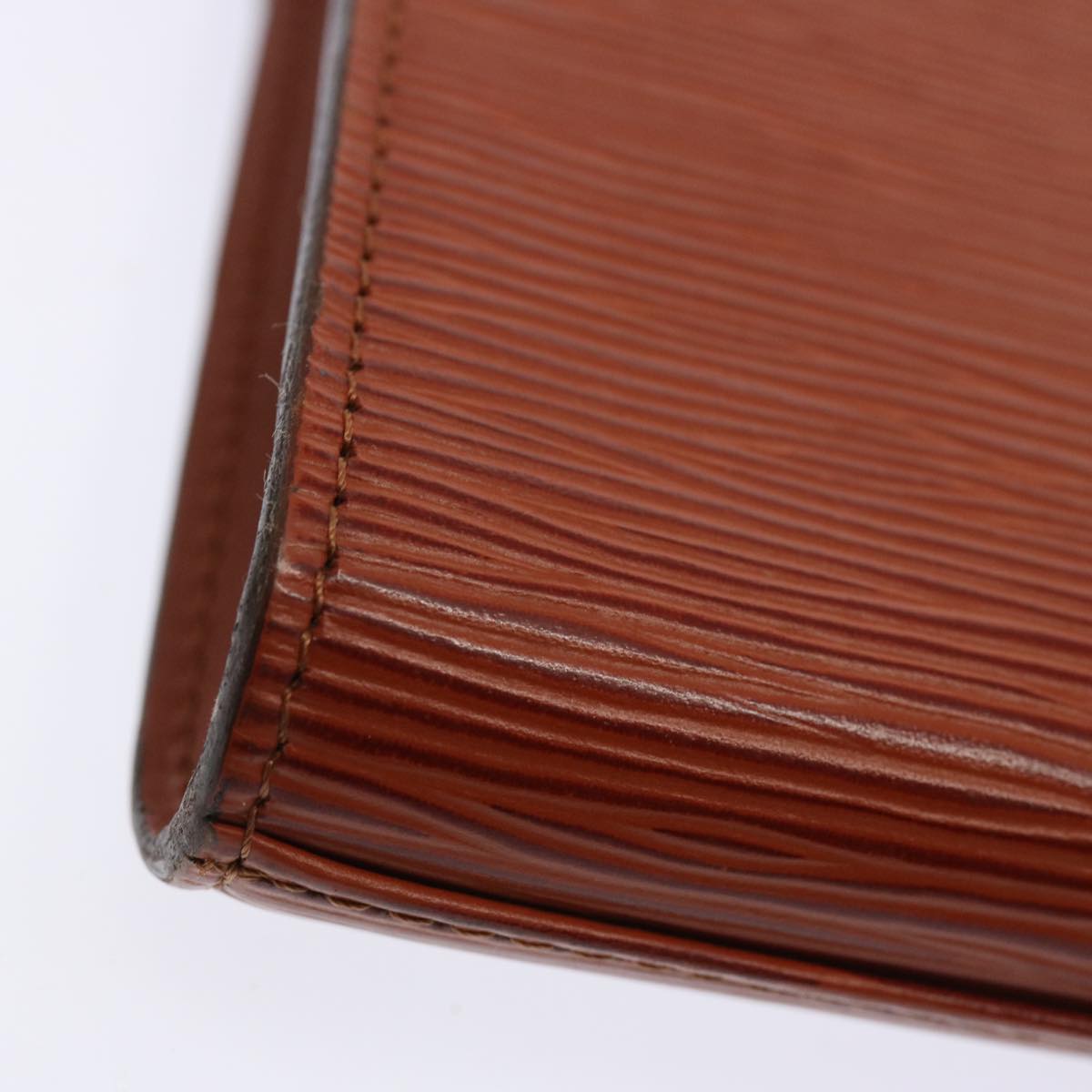LOUIS VUITTON Epi Art Deco Clutch Bag Brown M52633 LV ep4015