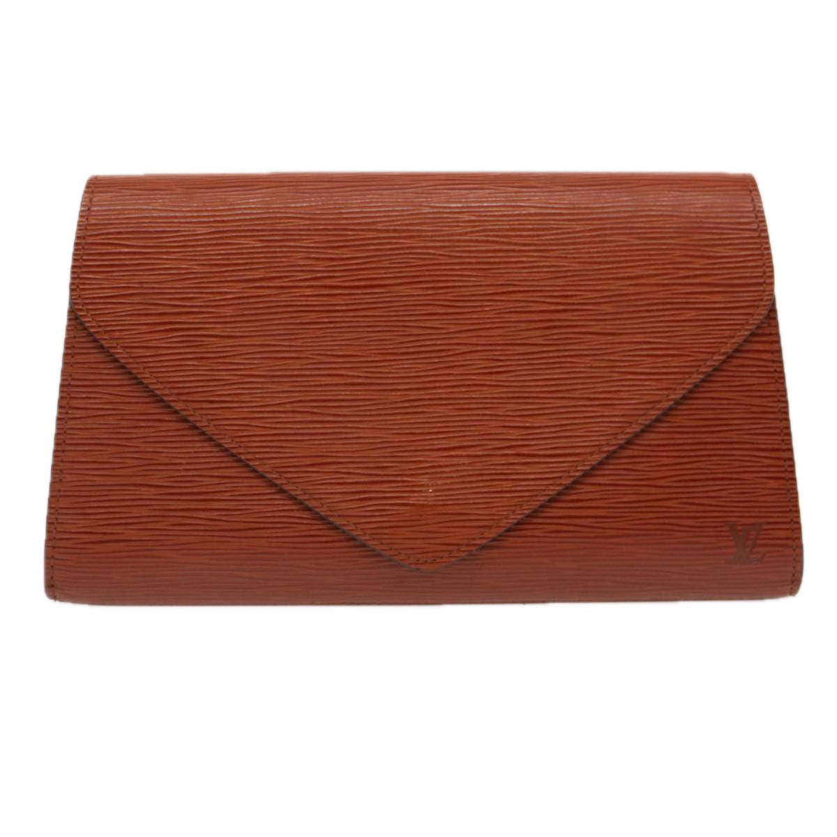 LOUIS VUITTON Epi Art Deco Clutch Bag Brown M52633 LV ep4015
