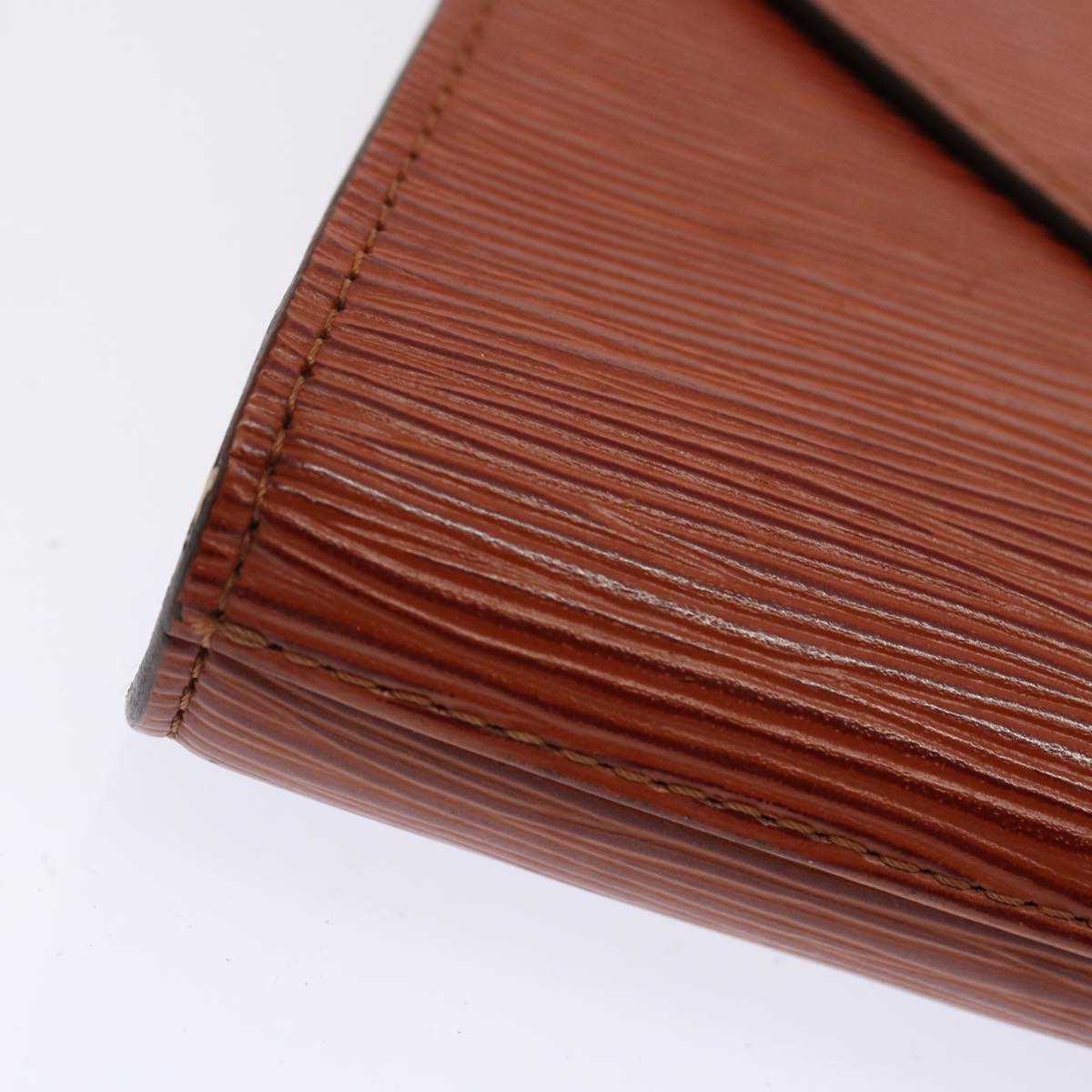 LOUIS VUITTON Epi Art Deco Clutch Bag Brown M52633 LV ep4015
