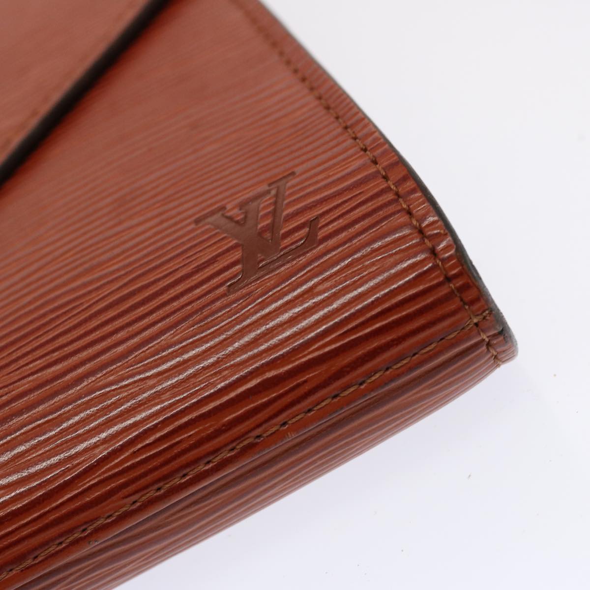 LOUIS VUITTON Epi Art Deco Clutch Bag Brown M52633 LV ep4015