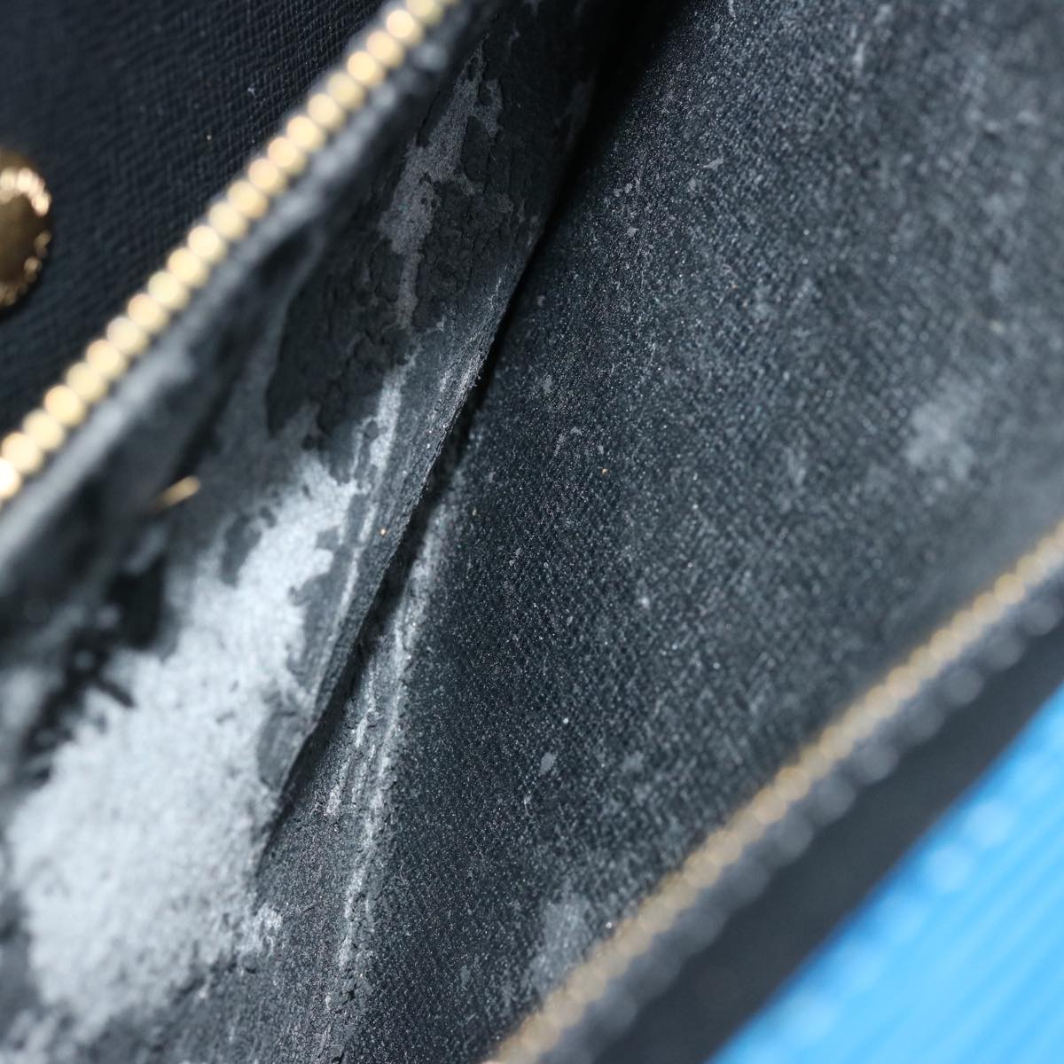 LOUIS VUITTON Epi Montaigne 27 Clutch Bag Blue M52655 LV ep4017