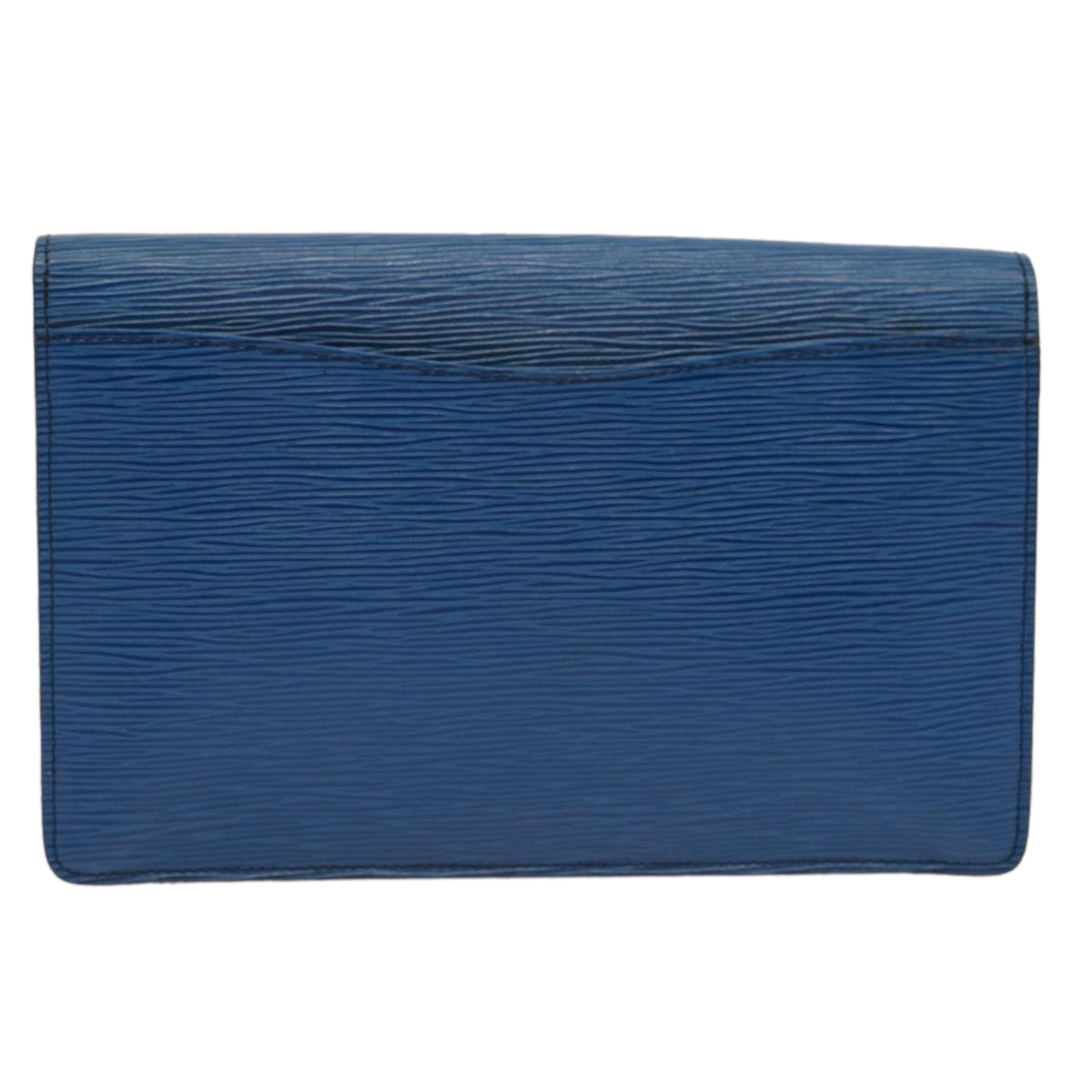 LOUIS VUITTON Epi Montaigne 27 Clutch Bag Blue M52655 LV ep4017