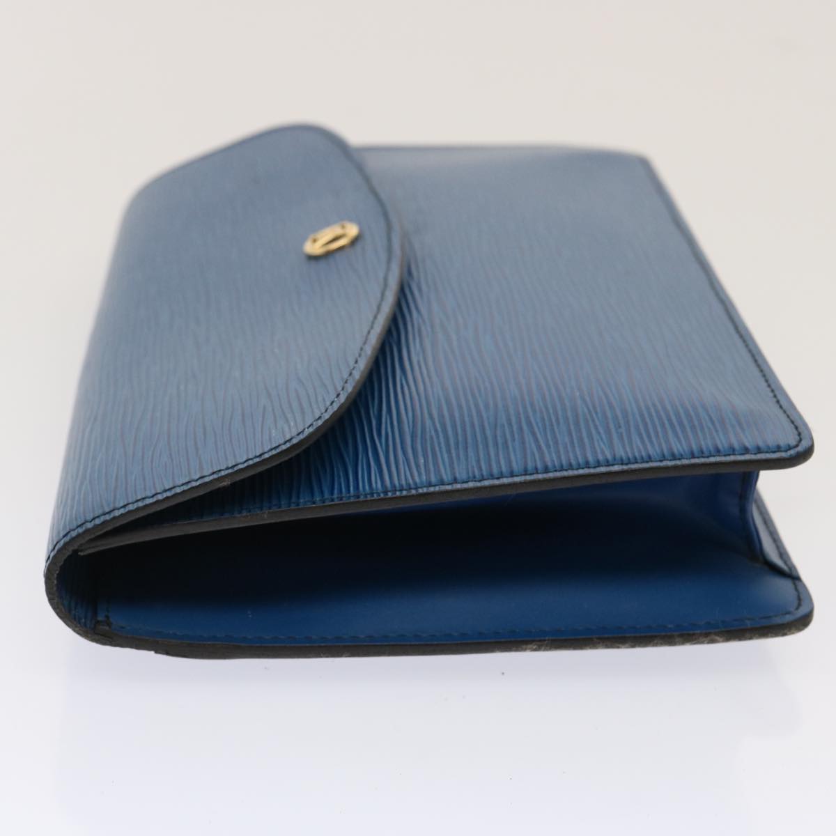 LOUIS VUITTON Epi Montaigne 27 Clutch Bag Blue M52655 LV ep4017
