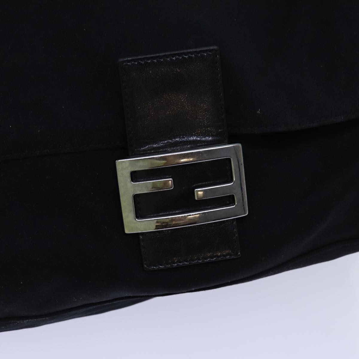 FENDI Mamma Baguette Shoulder Bag Nylon Black 2321 26325 079 ep4022