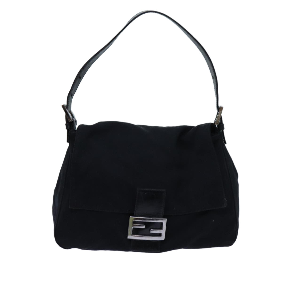 FENDI Mamma Baguette Shoulder Bag Nylon Black 2321 26325 079 ep4022