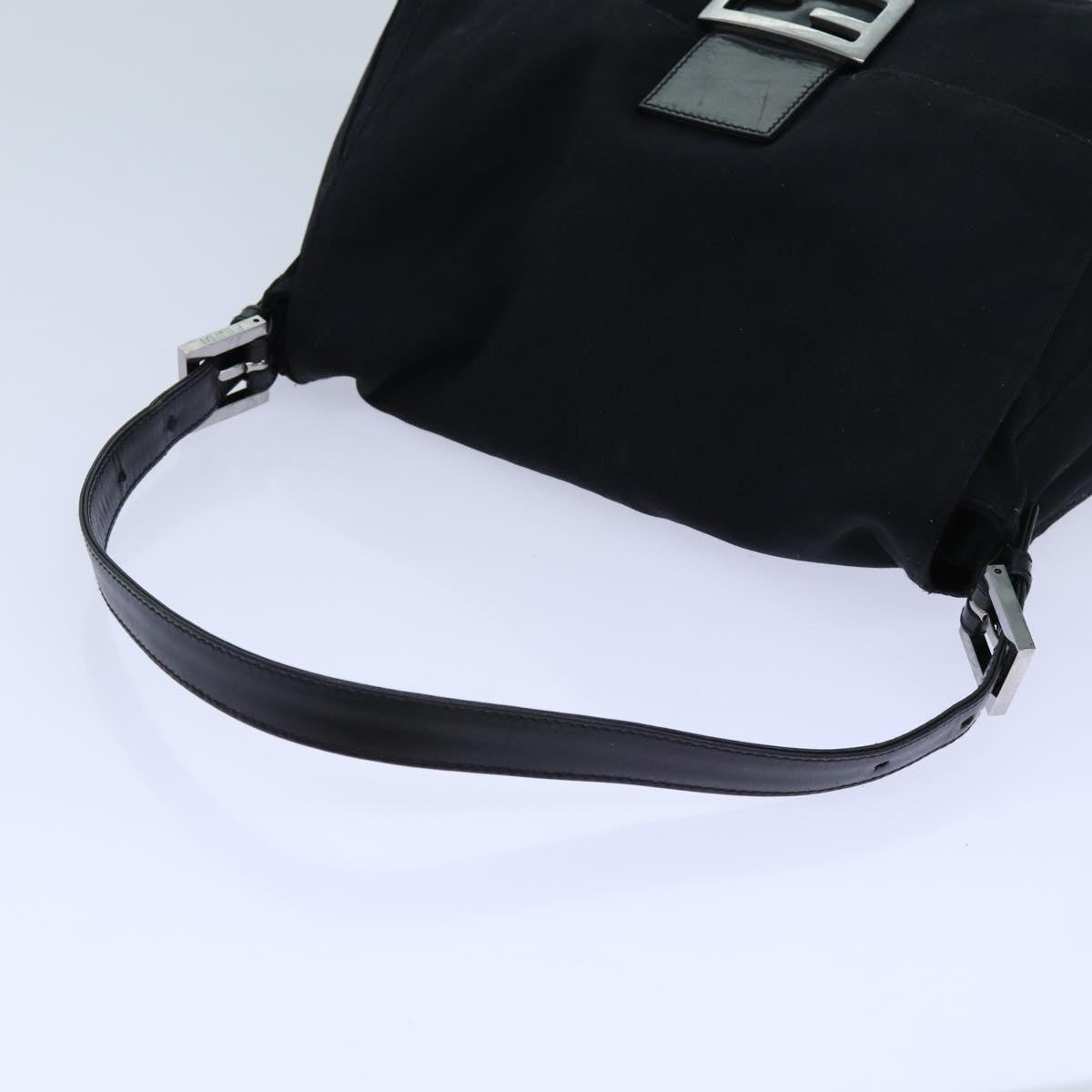 FENDI Mamma Baguette Shoulder Bag Nylon Black 2321 26325 079 ep4022