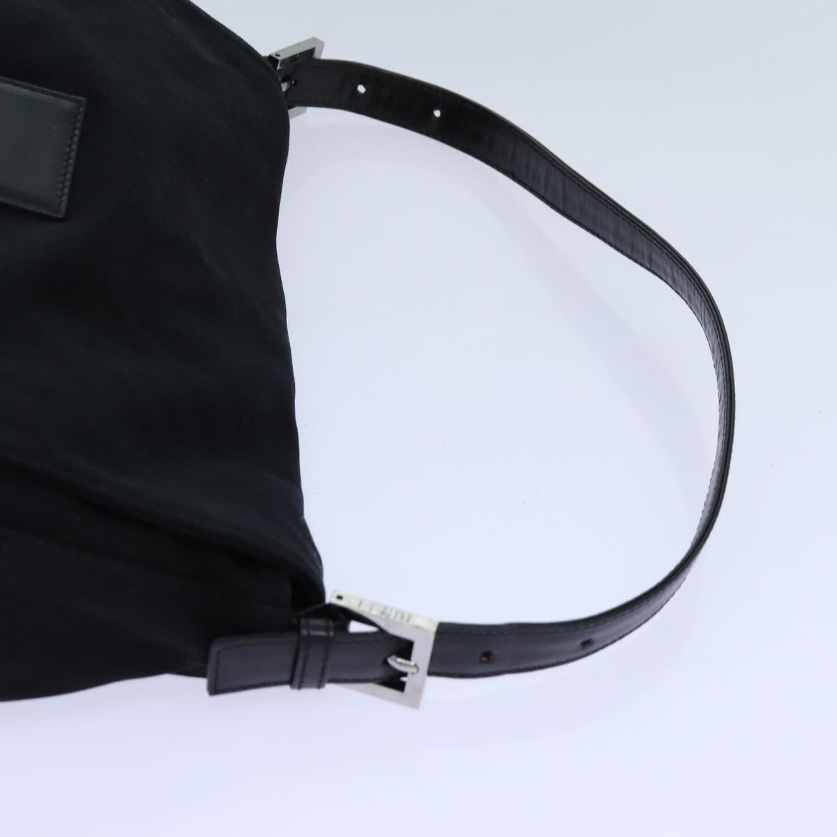 FENDI Mamma Baguette Shoulder Bag Nylon Black 2321 26325 079 ep4022