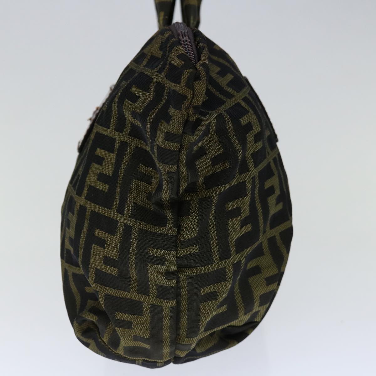 FENDI Zucca Canvas Hand Bag Brown Black ep4023