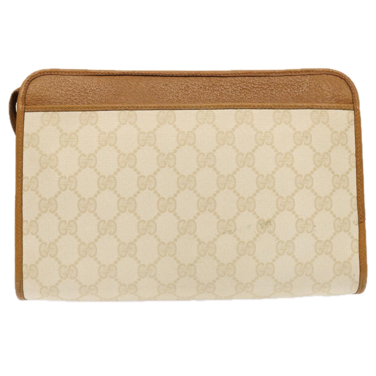 GUCCI GG Supreme Clutch Bag PVC White 97 01 037 ep4041