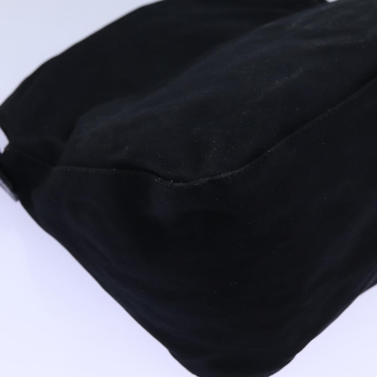 FENDI Mamma Baguette Shoulder Bag Nylon Black ep4044