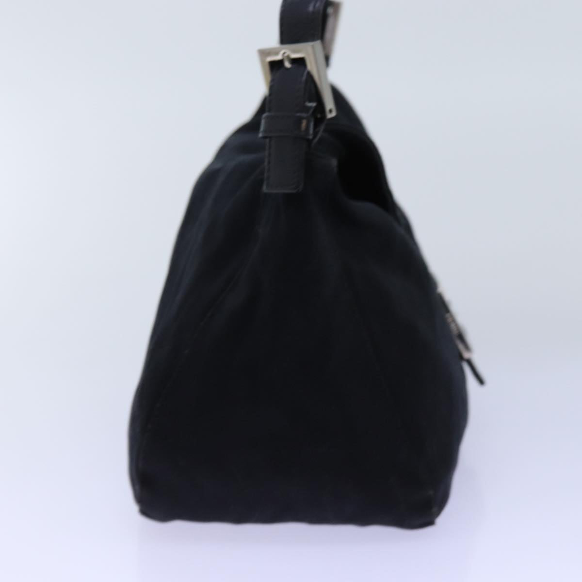 FENDI Mamma Baguette Shoulder Bag Nylon Black ep4044