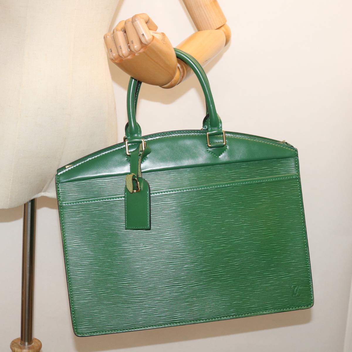 LOUIS VUITTON Epi Riviera Hand Bag Green M48184 LV ep4047