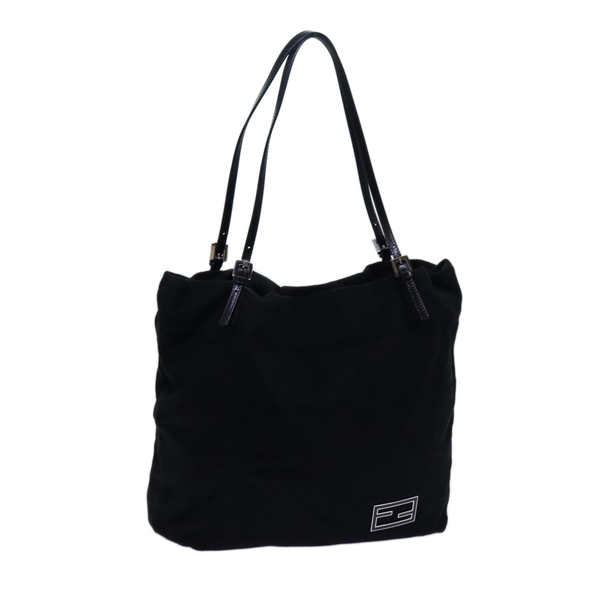 FENDI Tote Bag Wool Black ep4048