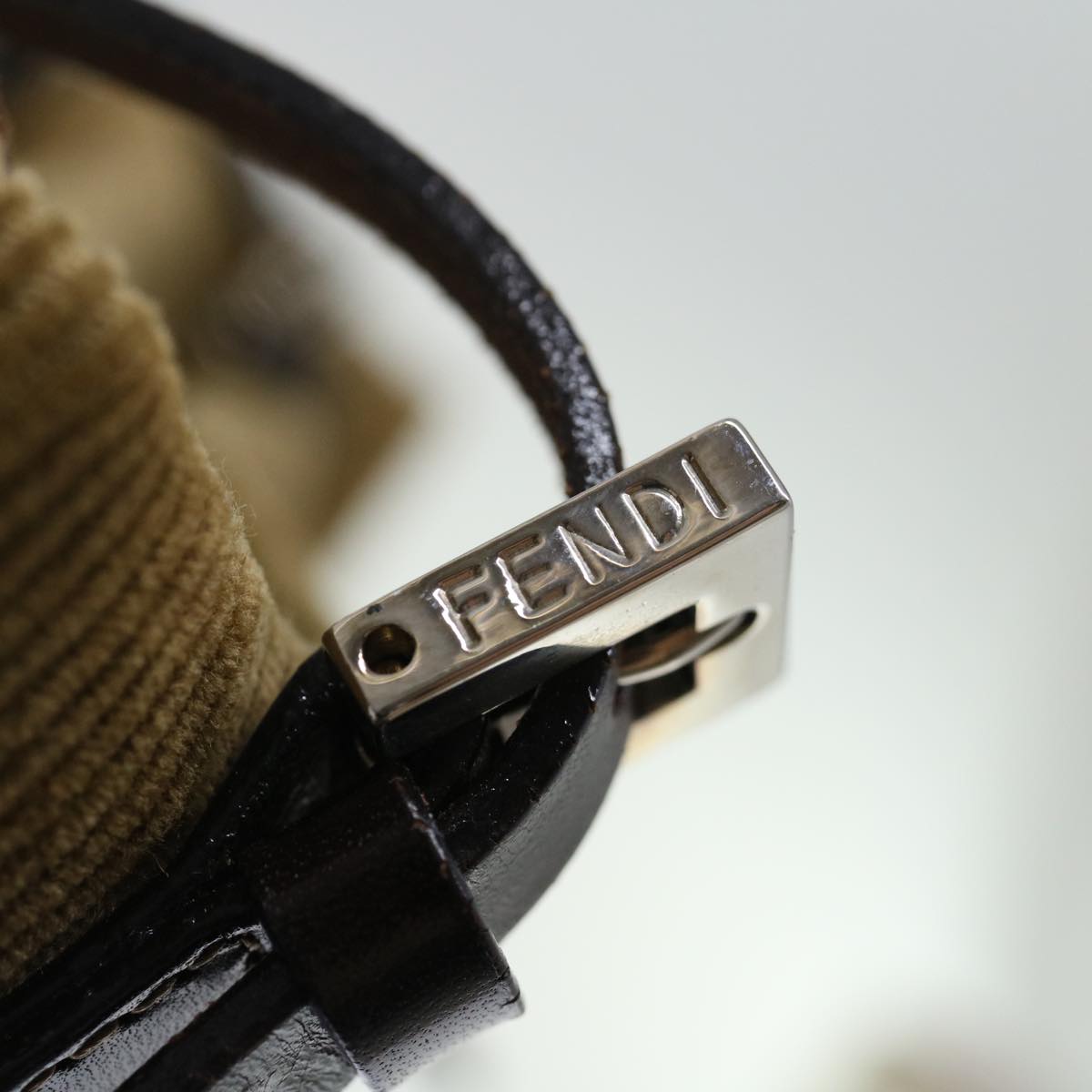 FENDI Tote Bag Corduroy Beige ep4054