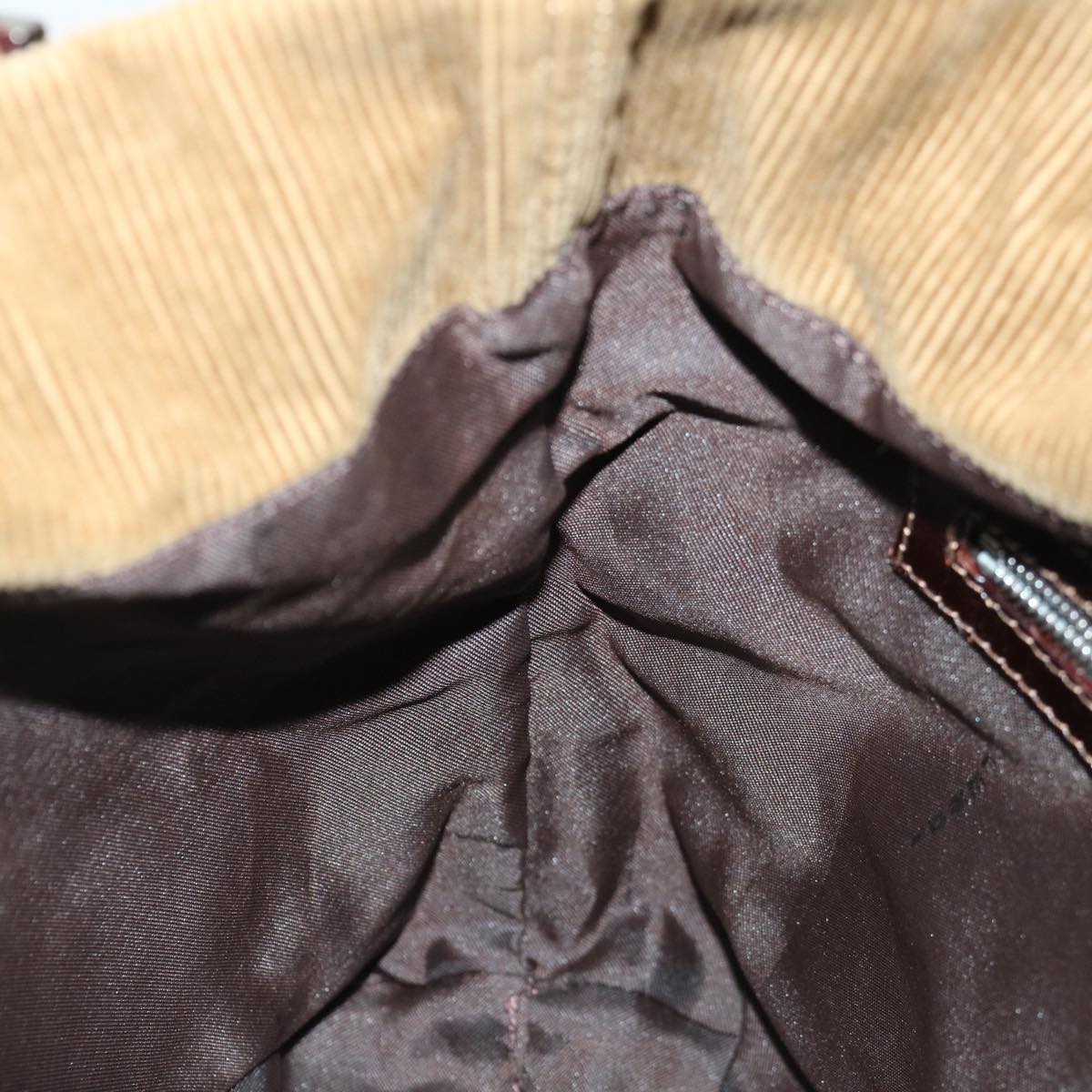 FENDI Tote Bag Corduroy Beige ep4054