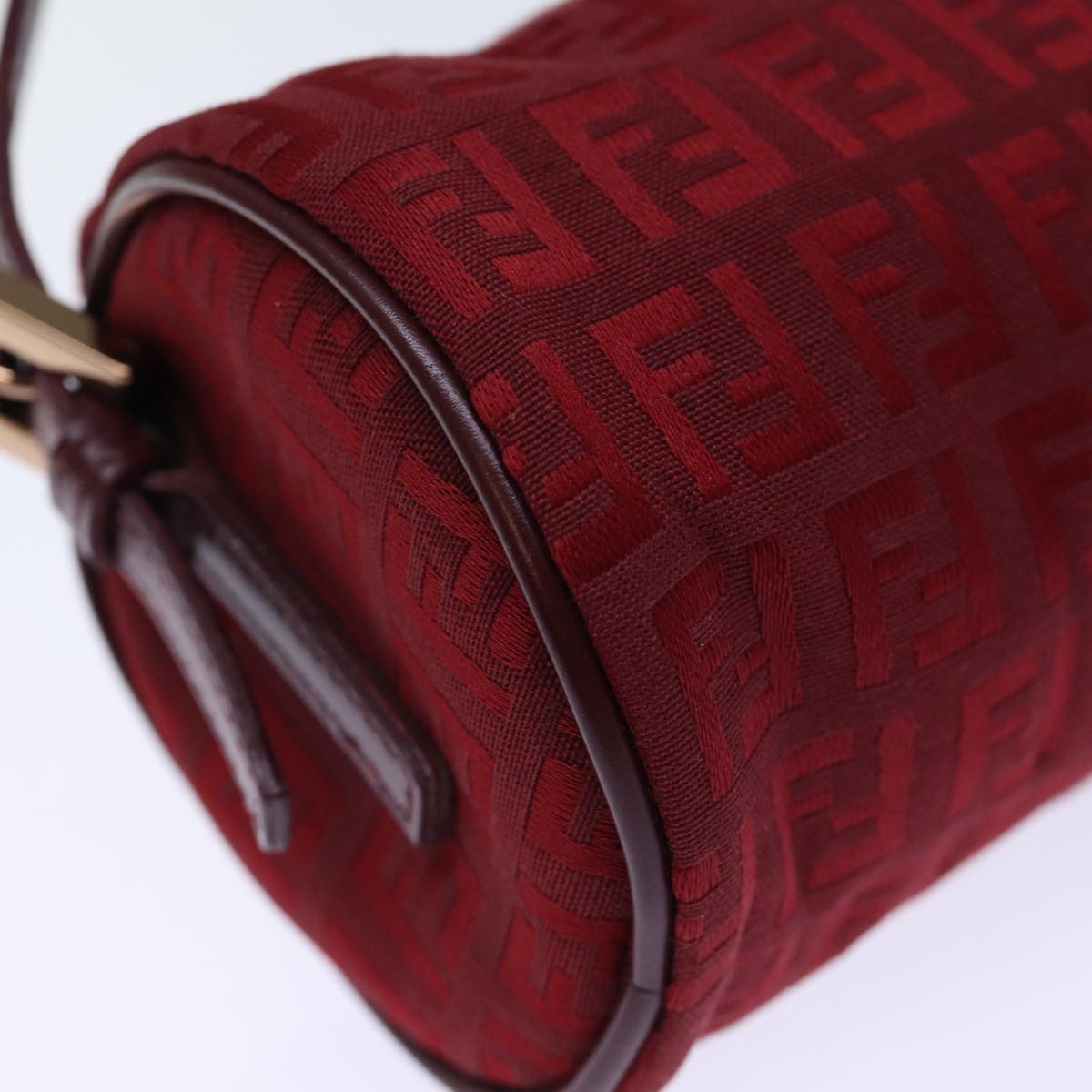 FENDI Zucchino Canvas Hand Bag Red ep4059