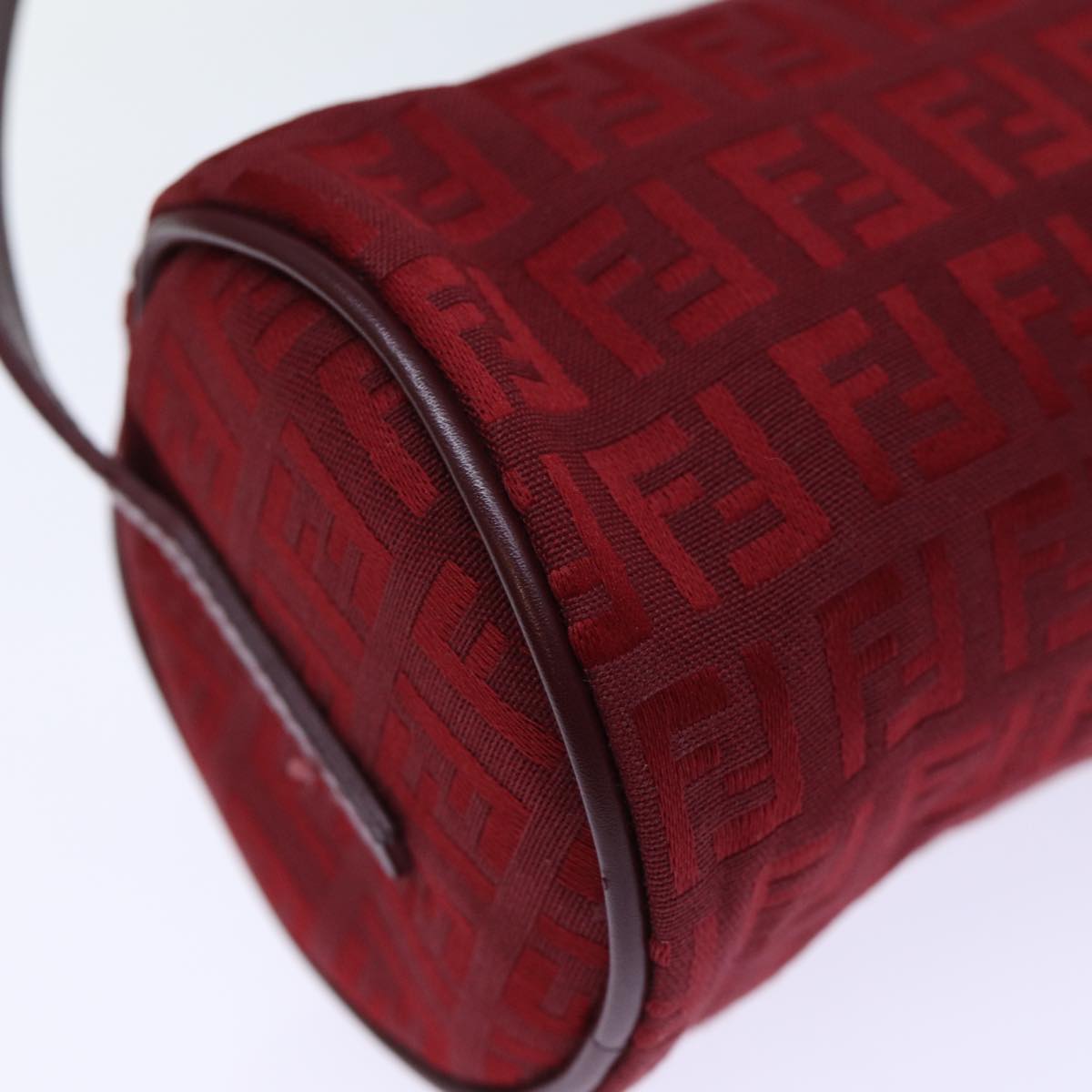 FENDI Zucchino Canvas Hand Bag Red ep4059