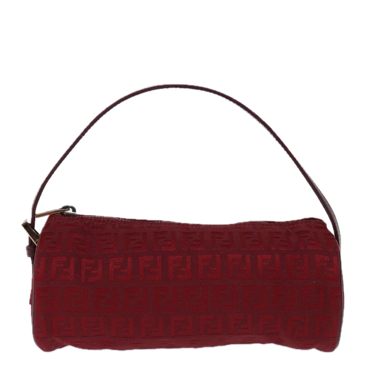 FENDI Zucchino Canvas Hand Bag Red ep4059