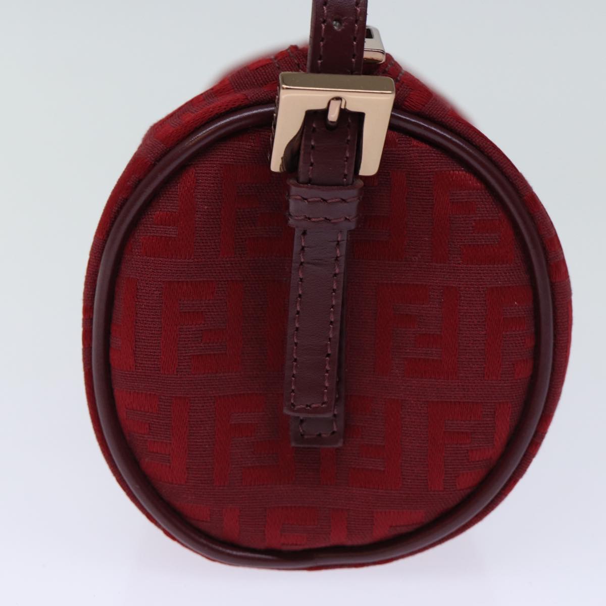 FENDI Zucchino Canvas Hand Bag Red ep4059