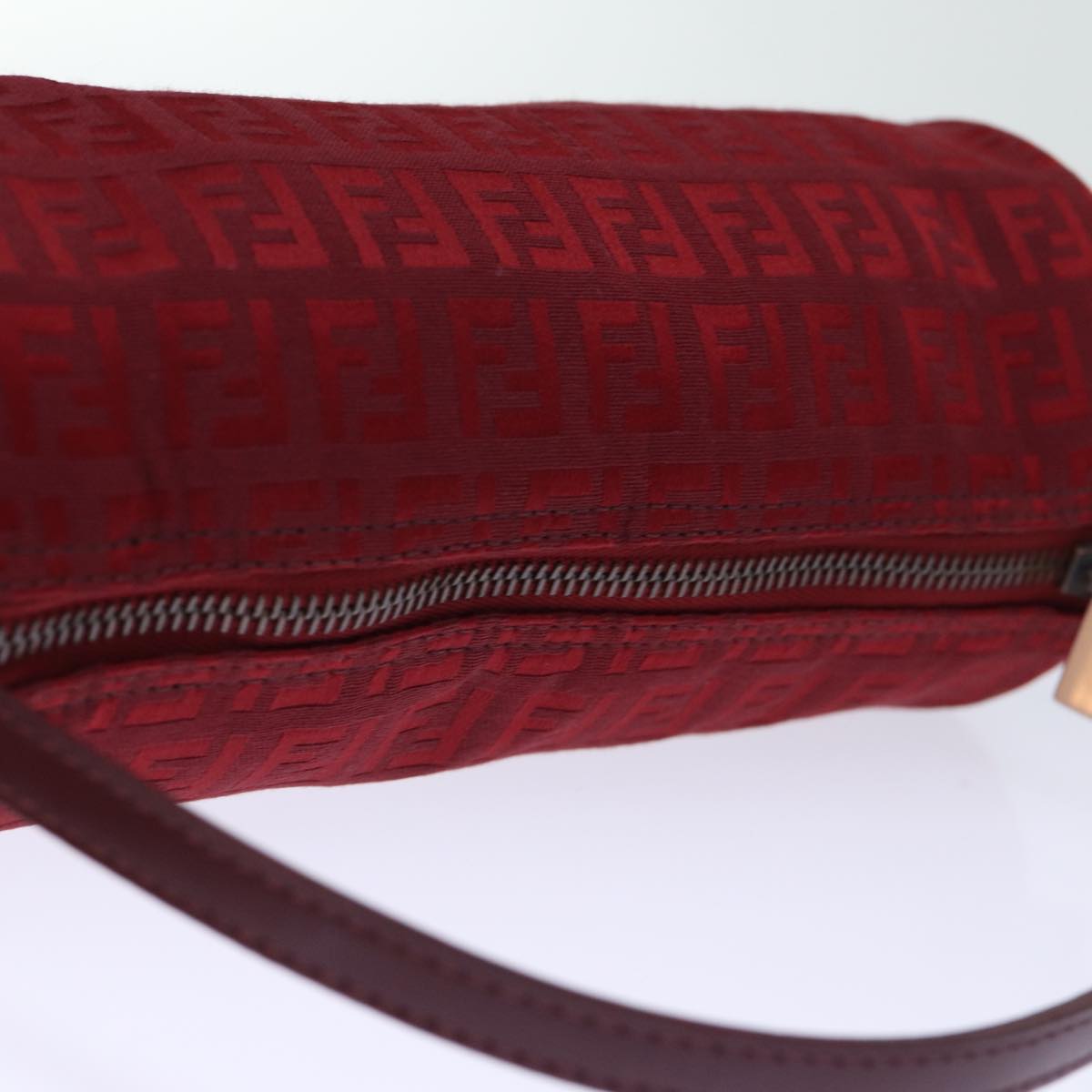 FENDI Zucchino Canvas Hand Bag Red ep4059