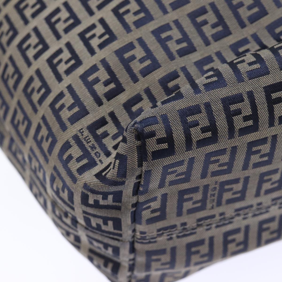 FENDI Zucchino Canvas Tote Bag Navy ep4064