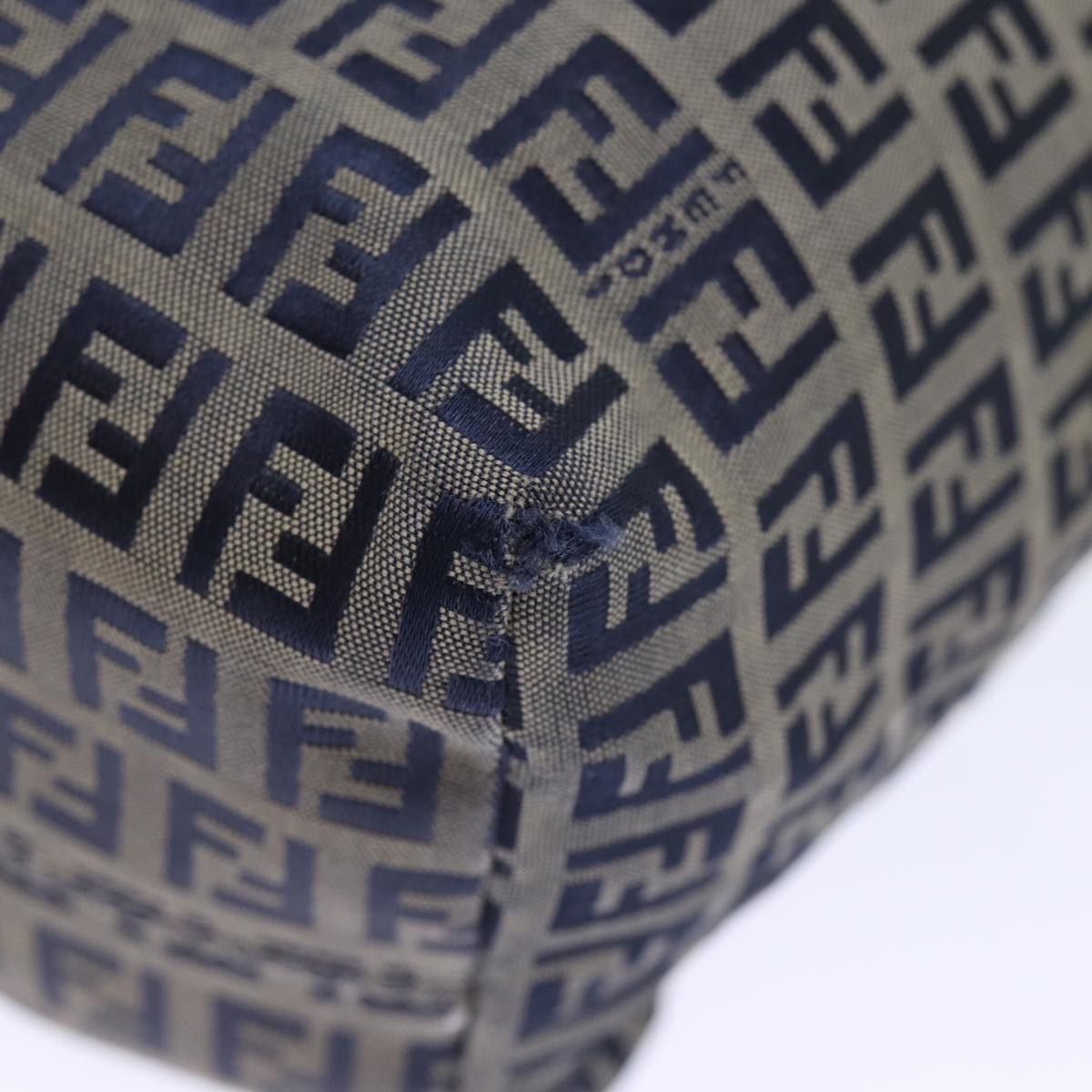 FENDI Zucchino Canvas Tote Bag Navy ep4064