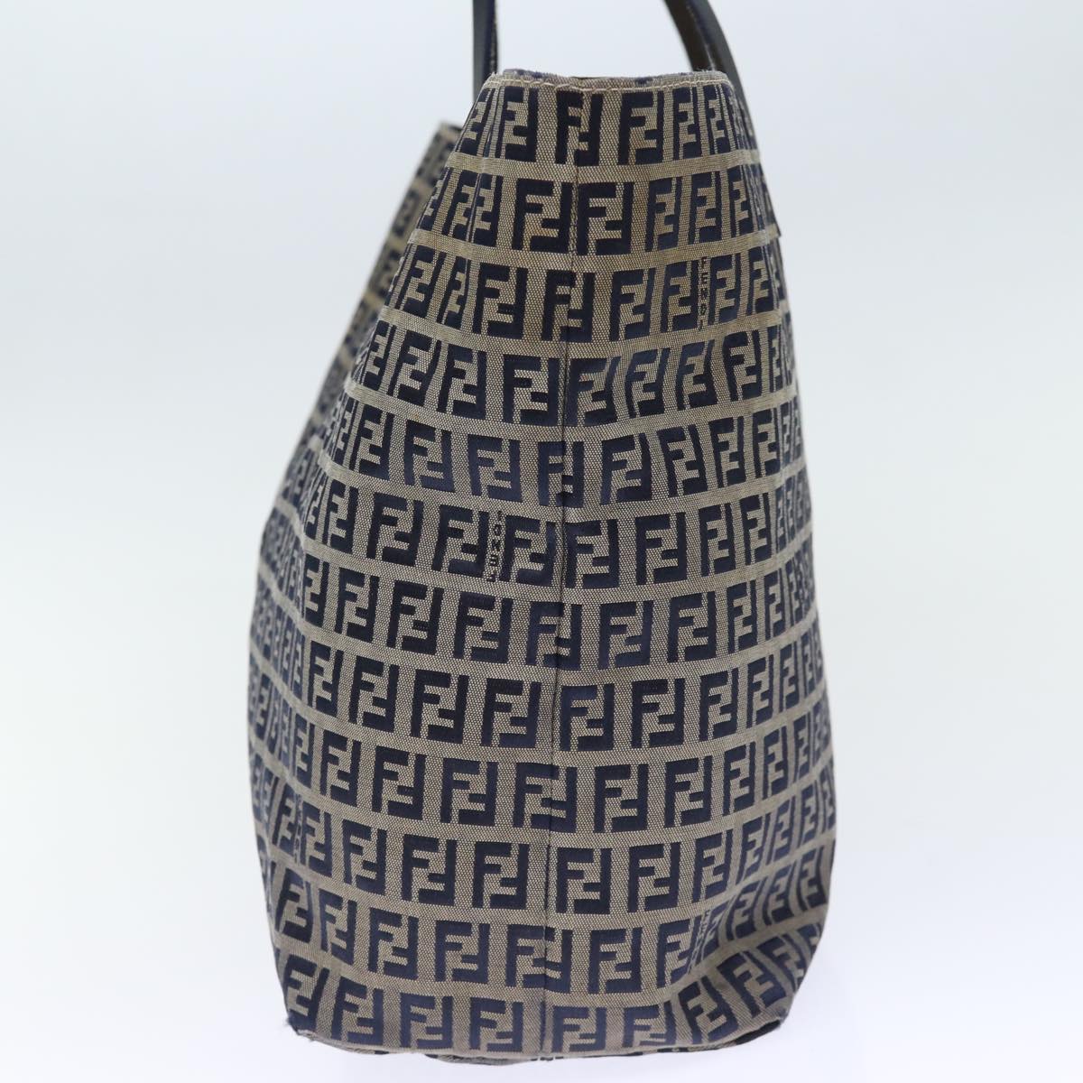 FENDI Zucchino Canvas Tote Bag Navy ep4064