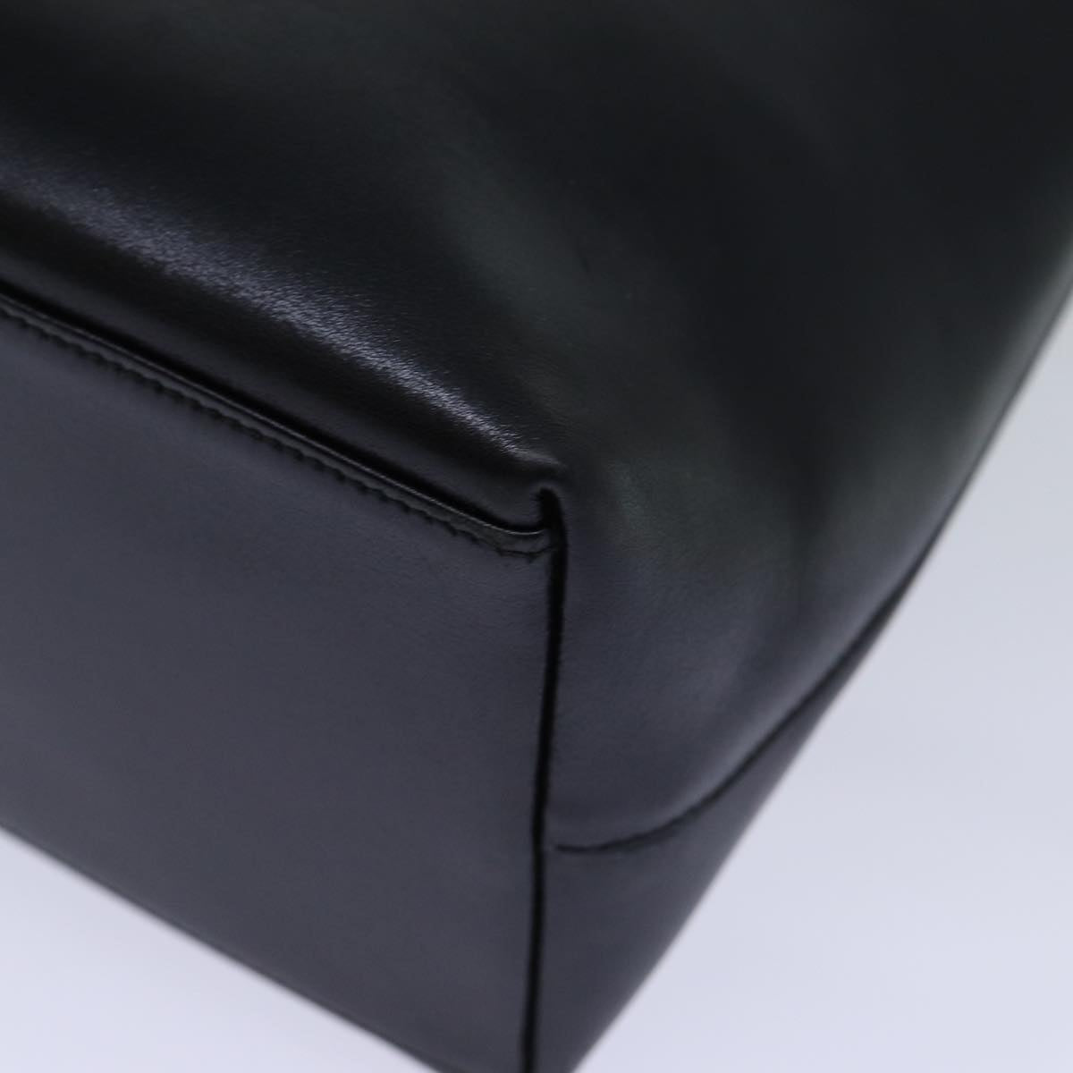 GUCCI Bamboo Shoulder Bag Leather Black 001 3007 ep4071