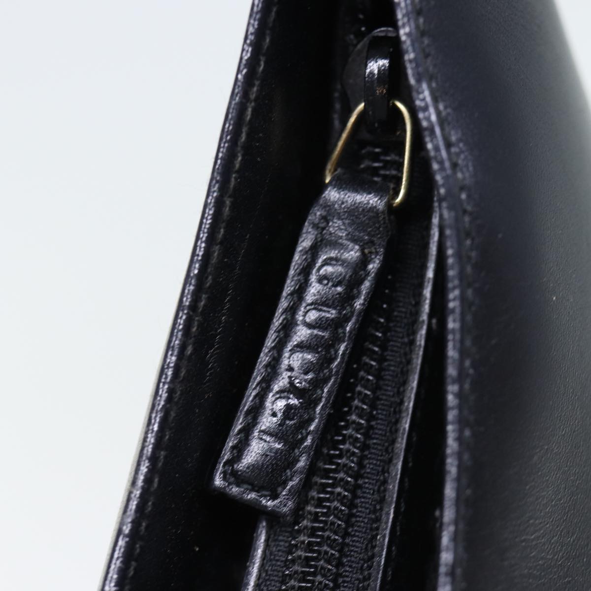 GUCCI Bamboo Shoulder Bag Leather Black 001 3007 ep4071