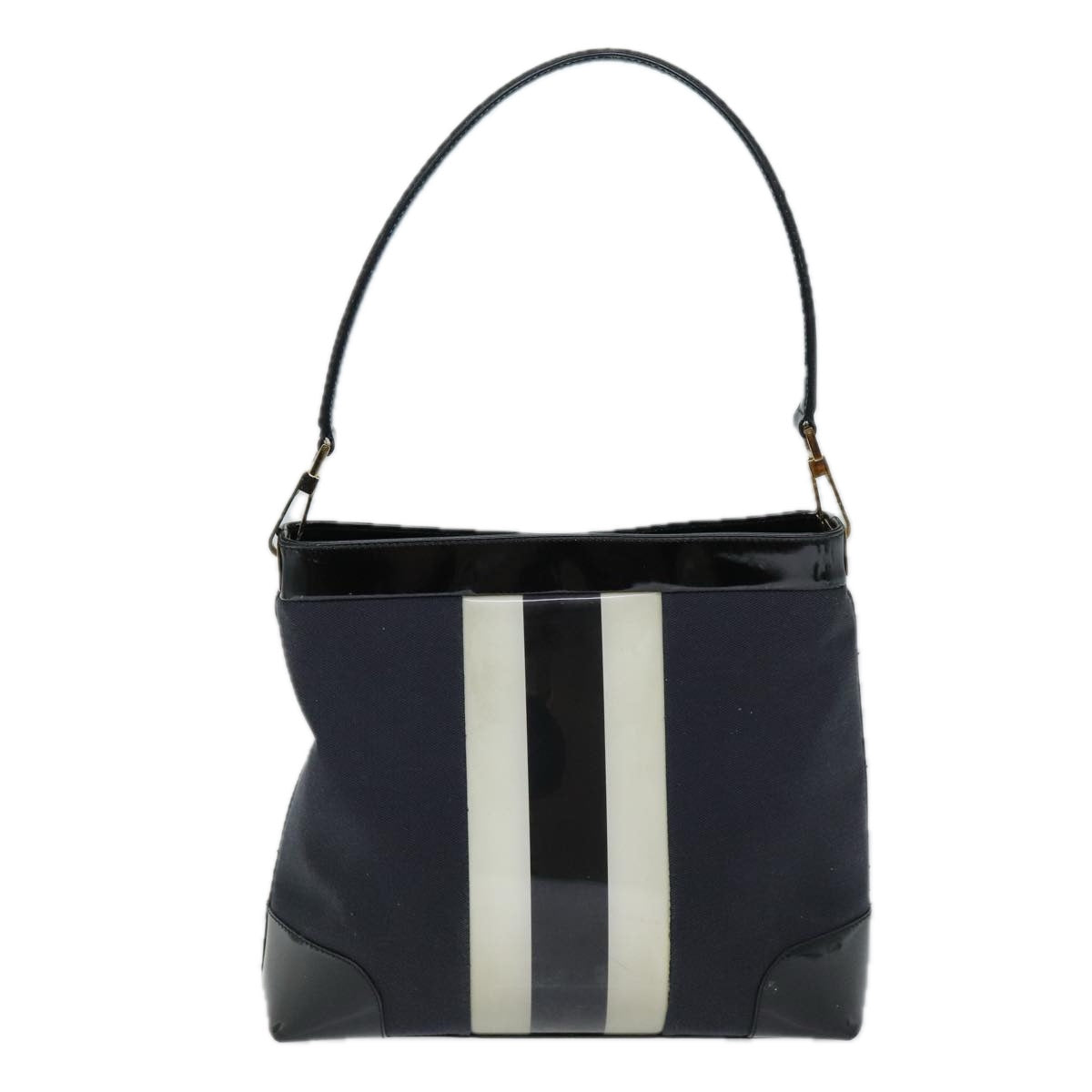 GUCCI Shoulder Bag Canvas Black White 001 4231 ep4077