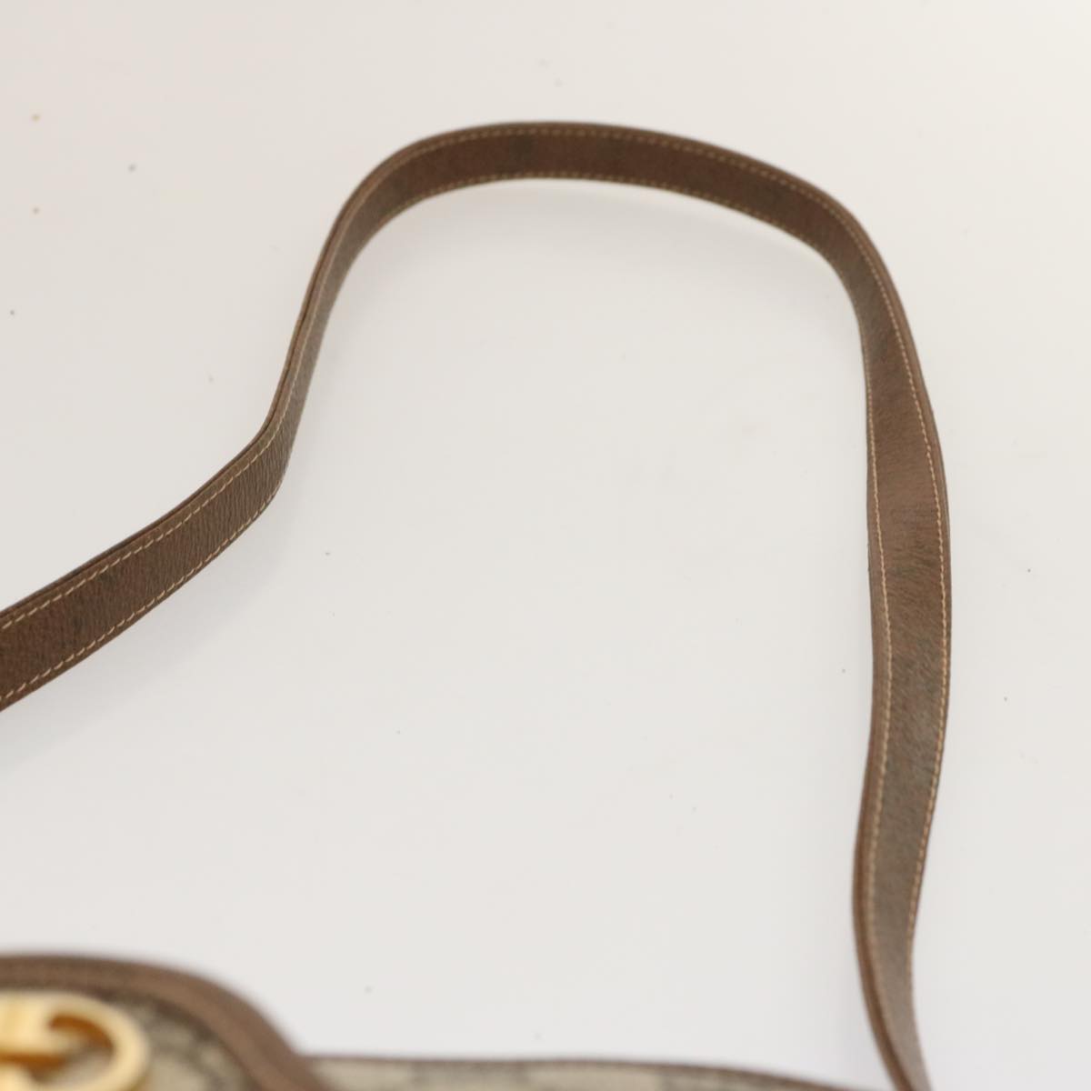 GUCCI GG Supreme Shoulder Bag PVC Beige ep4090