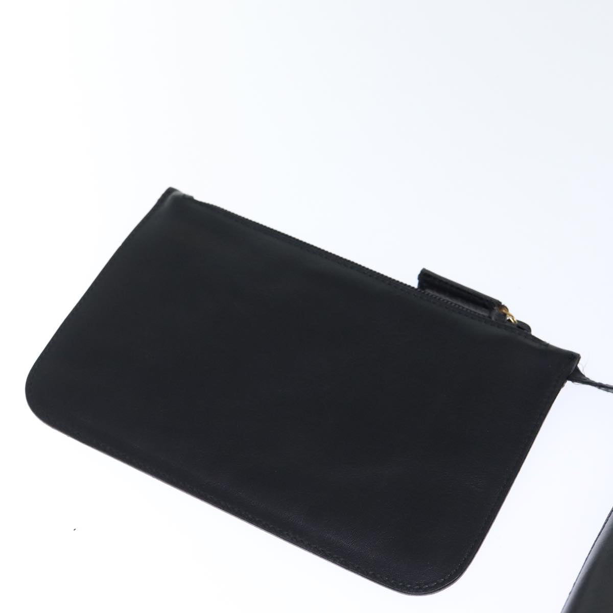 GUCCI Bamboo Shoulder Bag Leather Black 001 2113 1880 ep4100