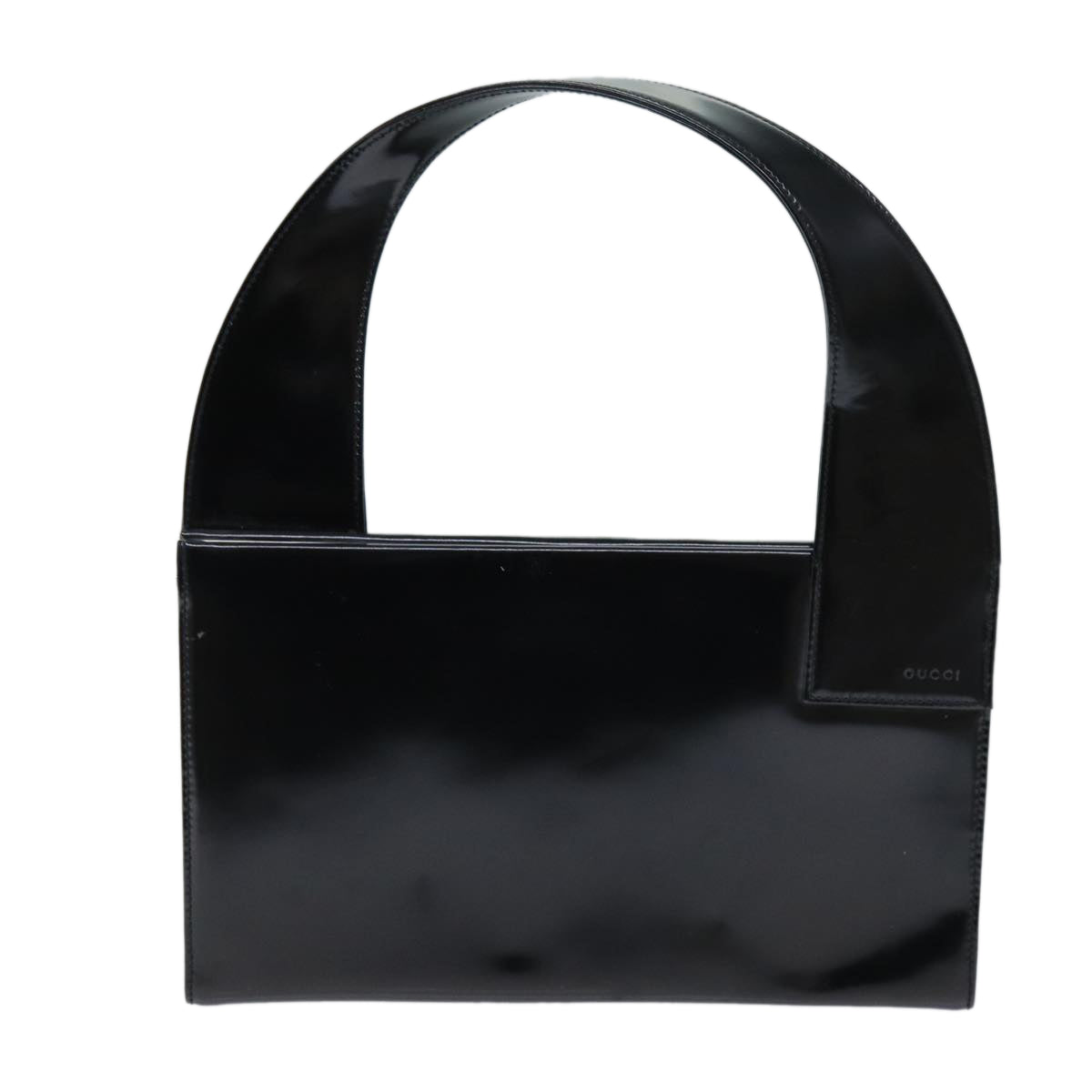 GUCCI Hand Bag Enamel Black 001 3135 ep4107