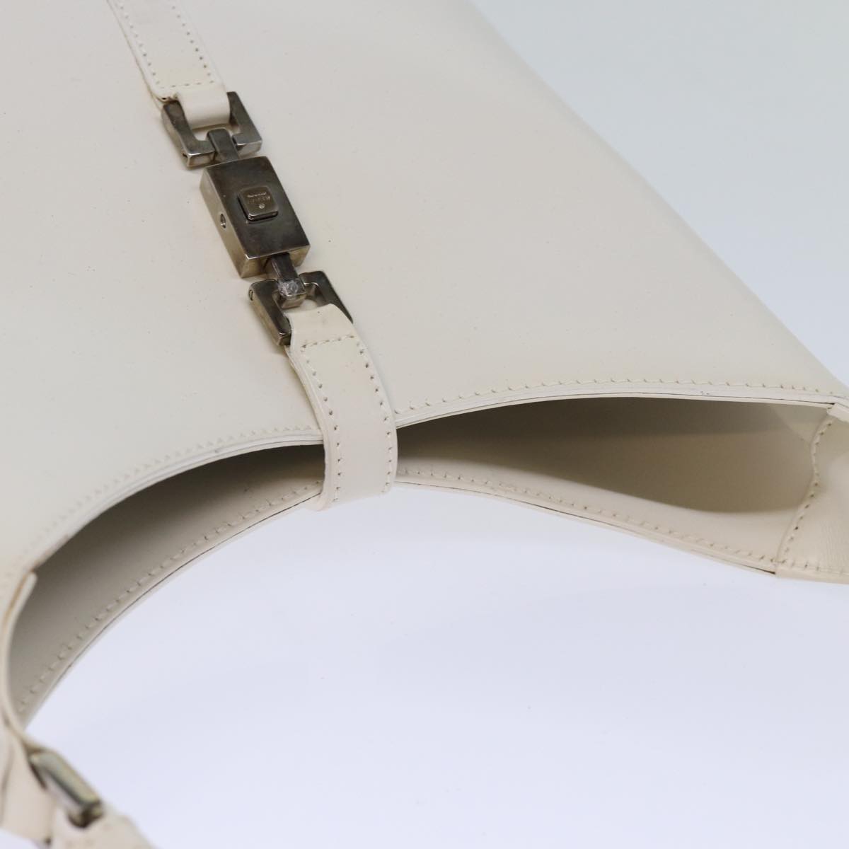 GUCCI Jackie Shoulder Bag Leather White 001 3875 ep4109