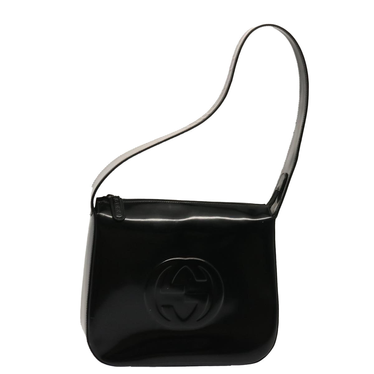 GUCCI Shoulder Bag Patent leather Black 001 1364 1703 ep4128